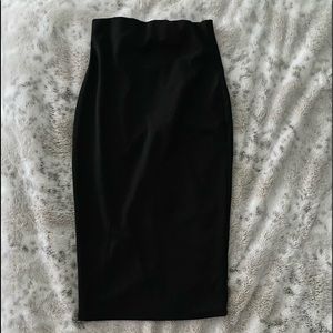 Black pencil skirt